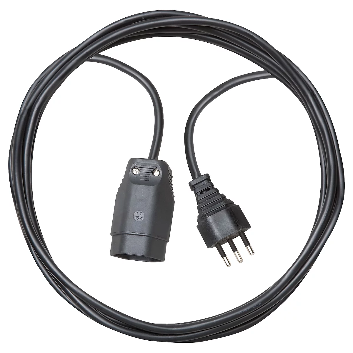 Rallonge brennenstuhl® type H05VV-F 3G1,0, IP20, longueur 3 m plastique, noir