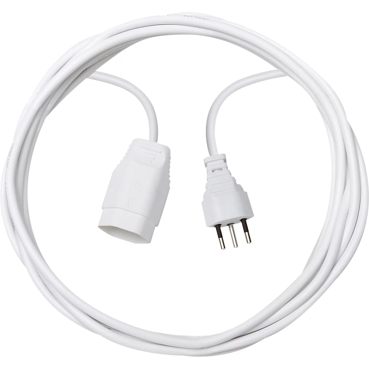 Rallonge brennenstuhl® type H05VV-F 3G1,0, IP20, longueur 5 m, plastique, blanc