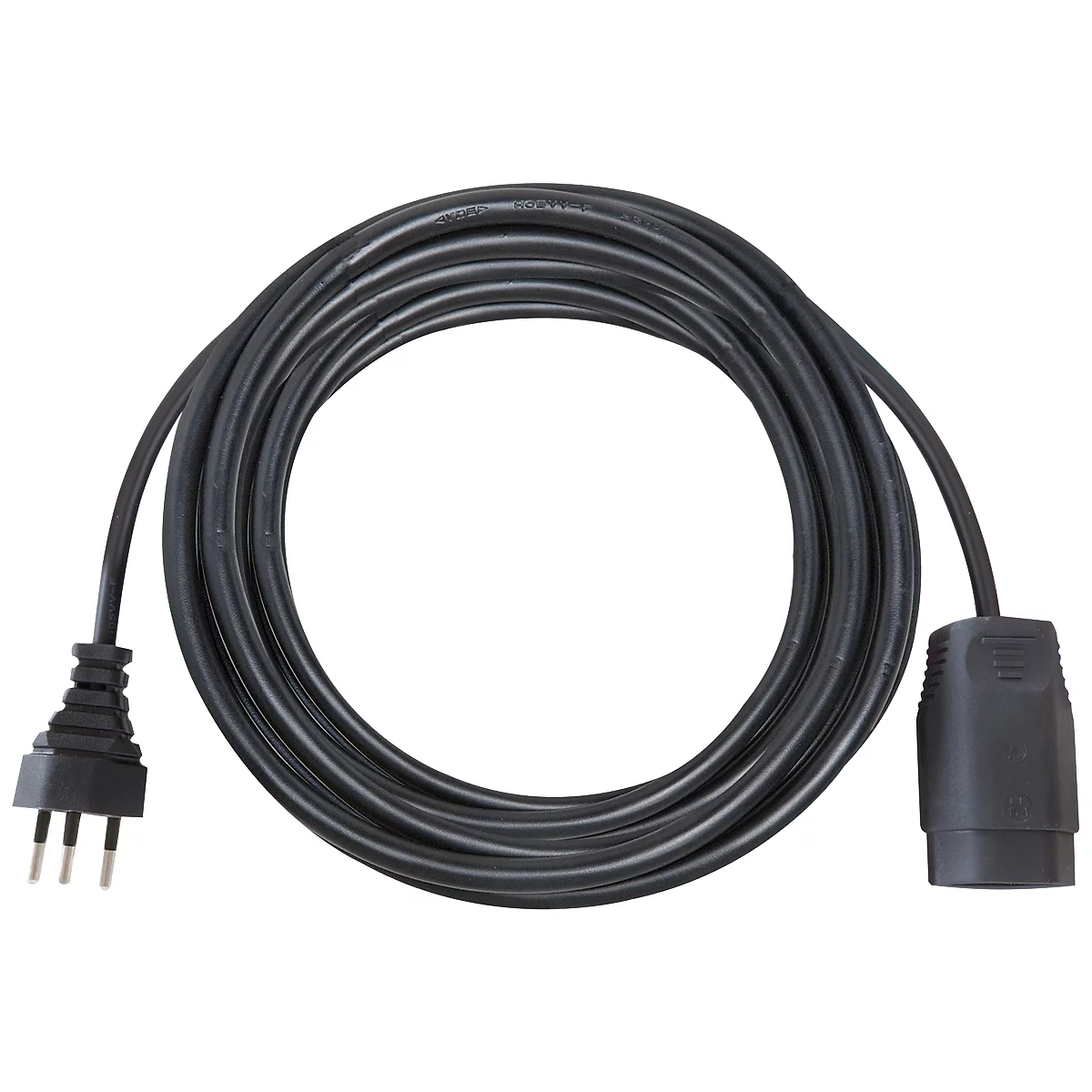 Rallonge brennenstuhl® type H05VV-F 3G1,5, IP20, longueur 10 m plastique, noir