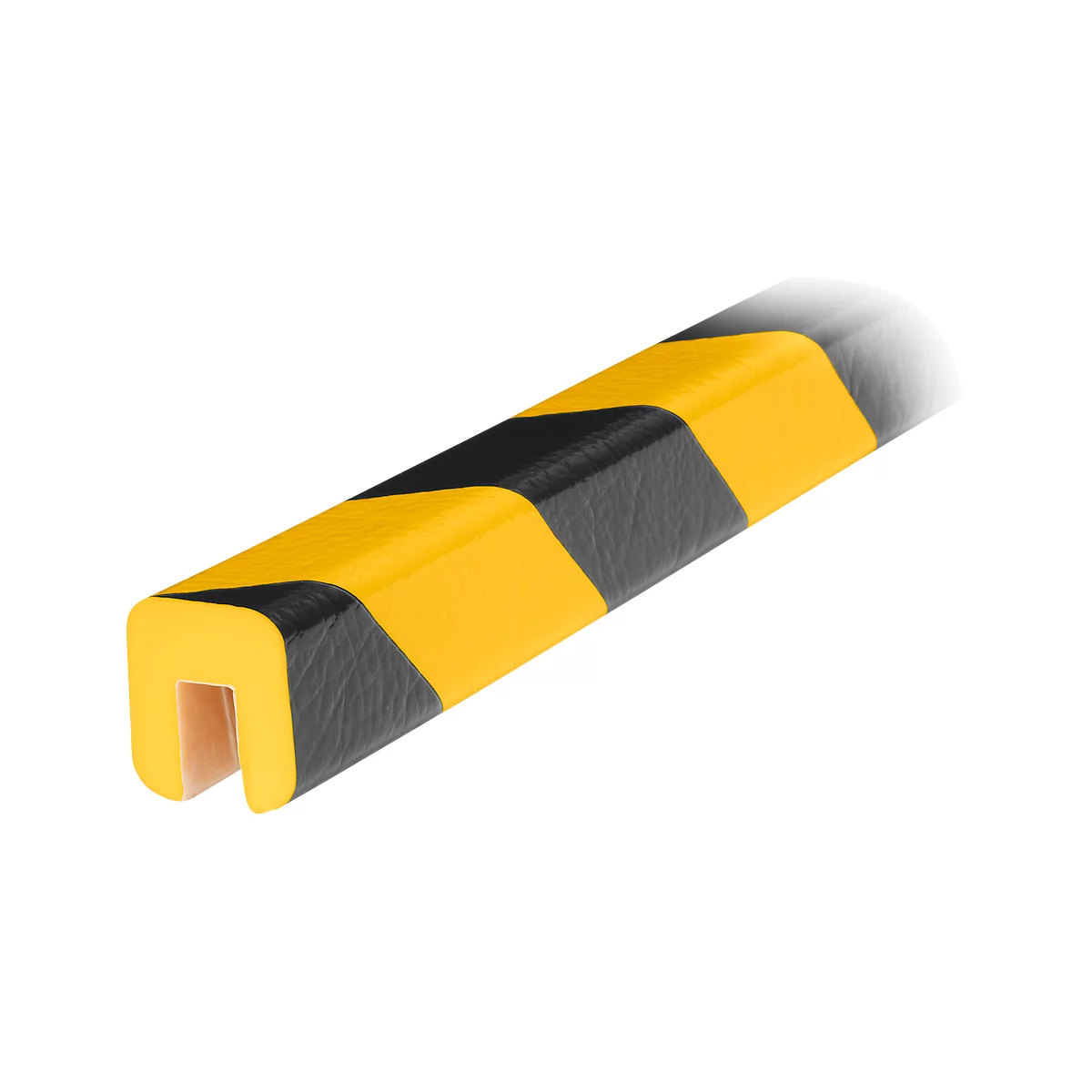 Randbeschermprofiel type G, 1 m/stuk, geel/zwart