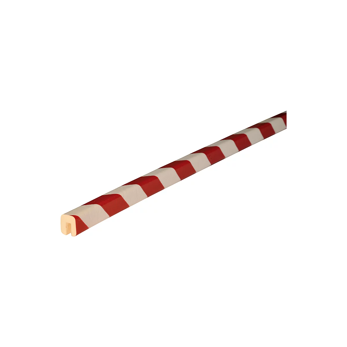 Randbeschermprofiel type G, m1, wit/rood
