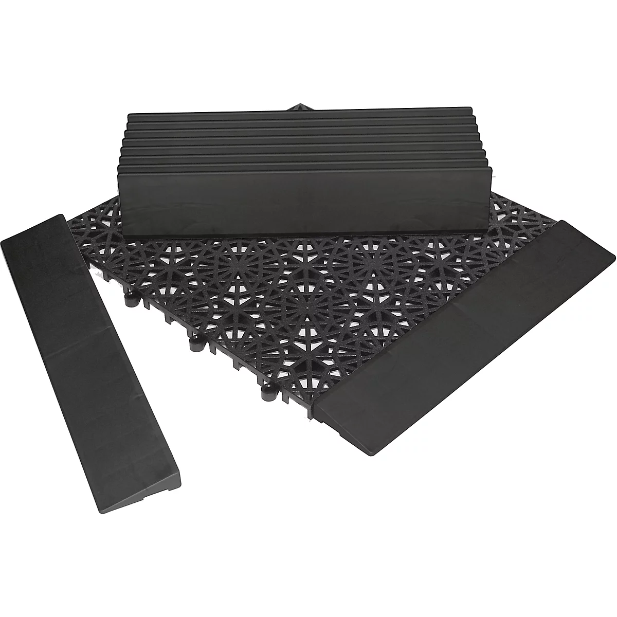 Randen voor vloerrooster Yoga Rost®, zwart, 10 stuks