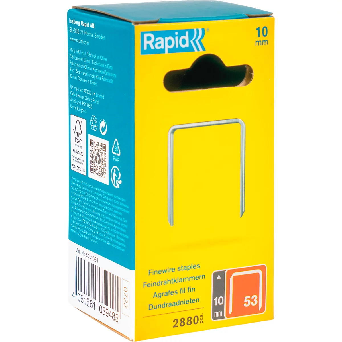 Rapid fijndraadklem type 53 10 mm