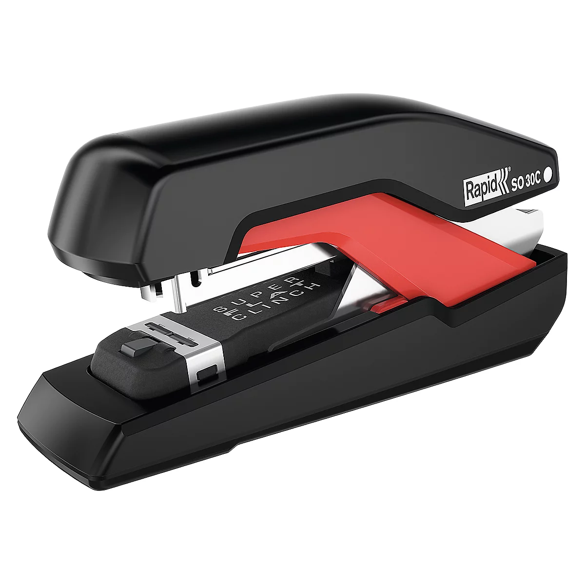 Rapid Heftgerät Supreme Omnipress, schwarz/rot