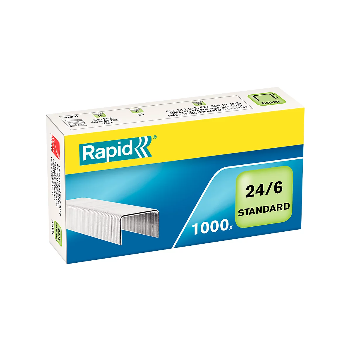 Rapid nietjes 24/6 mm, 1000 st