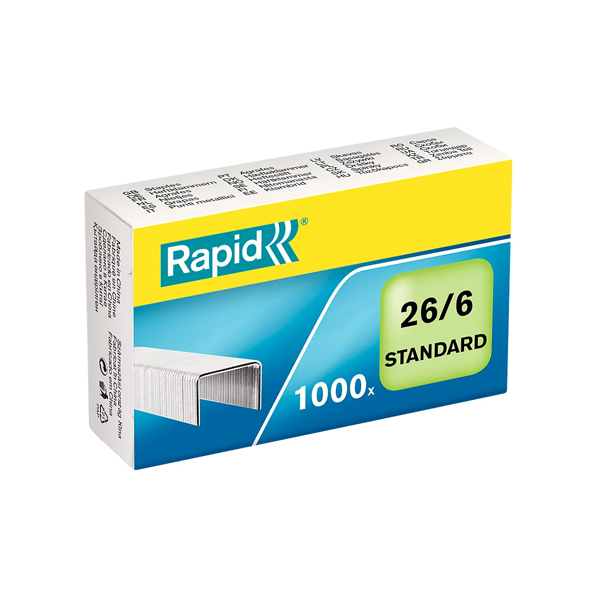 Rapid nietjes 26/6 mm, 1000 st