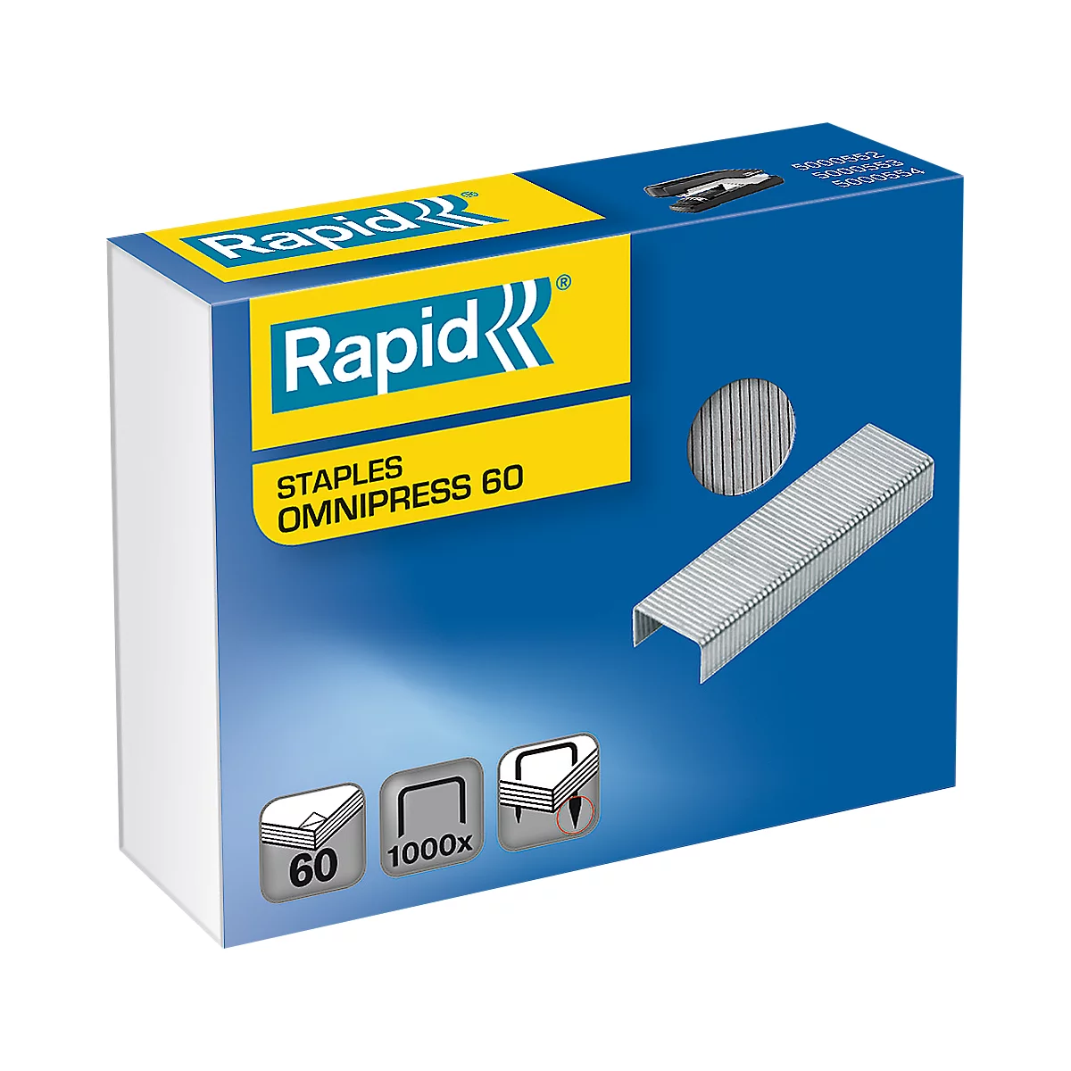Rapid nietjes Omnipress 60, 1000 stuks