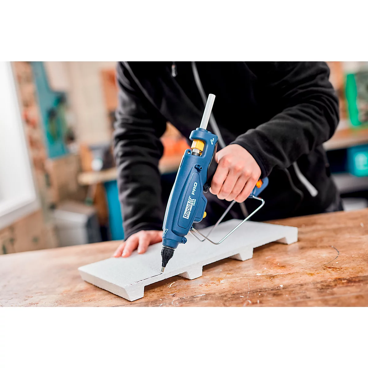 Rapid PRO EG360 Klebepistole, für Klebesticks ø 12 mm, Heizzeit 1 Minute