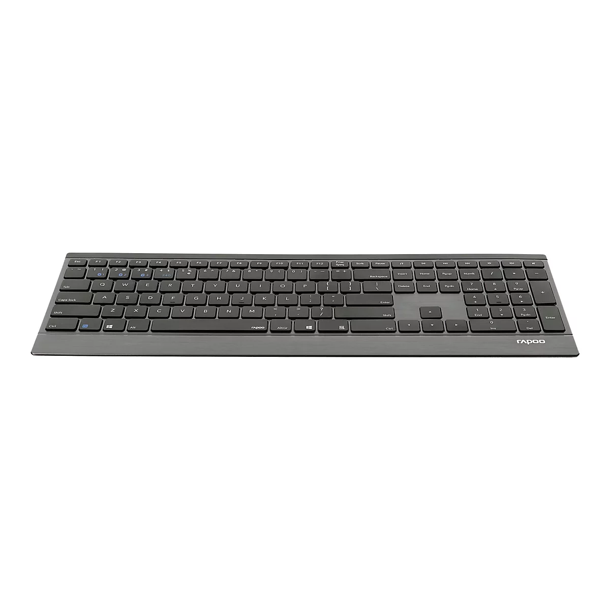 Rapoo 9500M - Tastatur-und-Maus-Set - kabellos - 2.4 GHz, Bluetooth 4.0, Bluetooth 3.0 - QWERTZ - Deutsch
