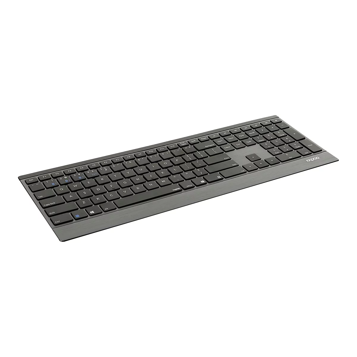 Rapoo 9500M - Tastatur-und-Maus-Set - kabellos - 2.4 GHz, Bluetooth 4.0, Bluetooth 3.0 - QWERTZ - Deutsch