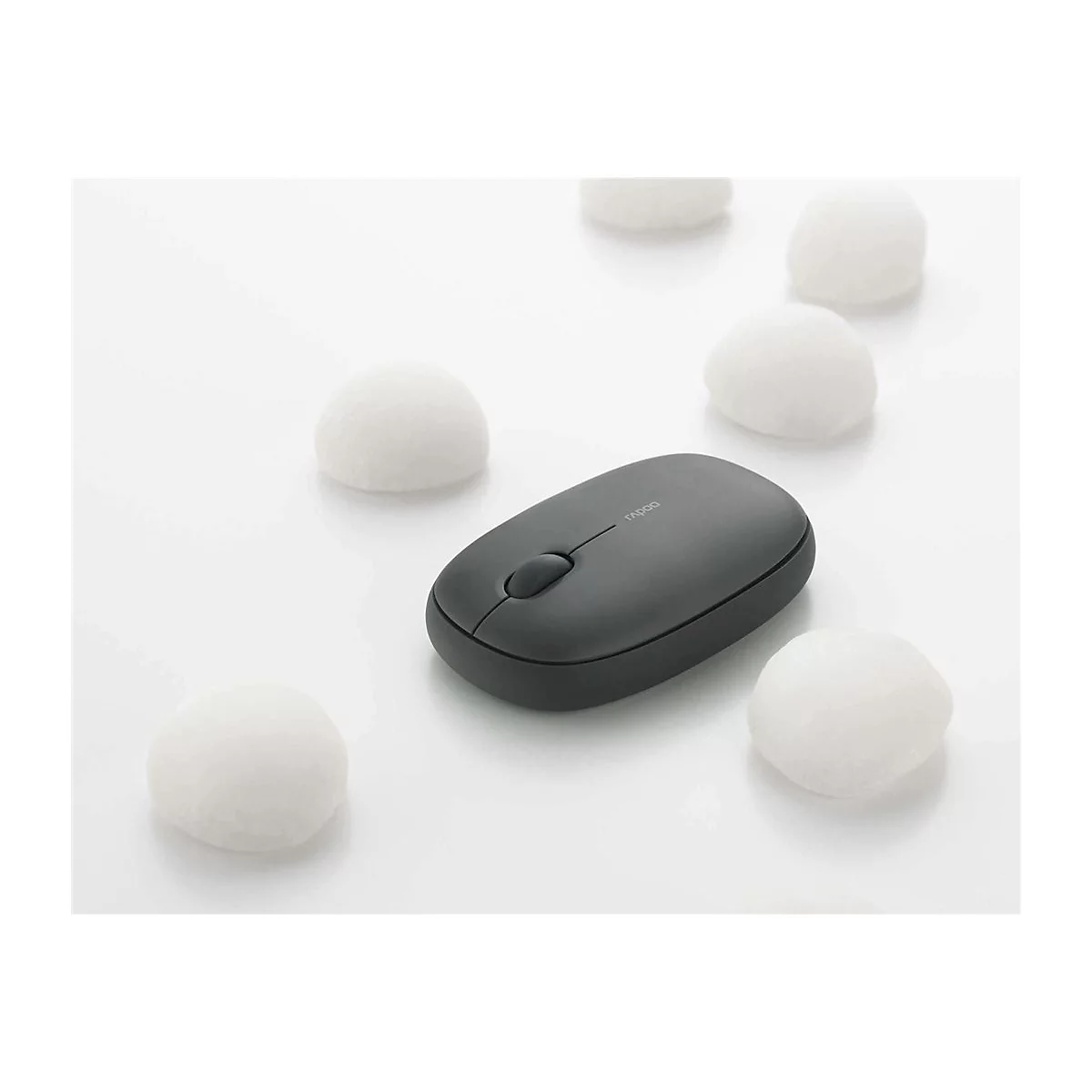 Rapoo M660 Silent - Maus - optisch - 3 Tasten - kabellos - Bluetooth 3.0, Bluetooth 4.0, Bluetooth 5.0, 2.4 GHz
