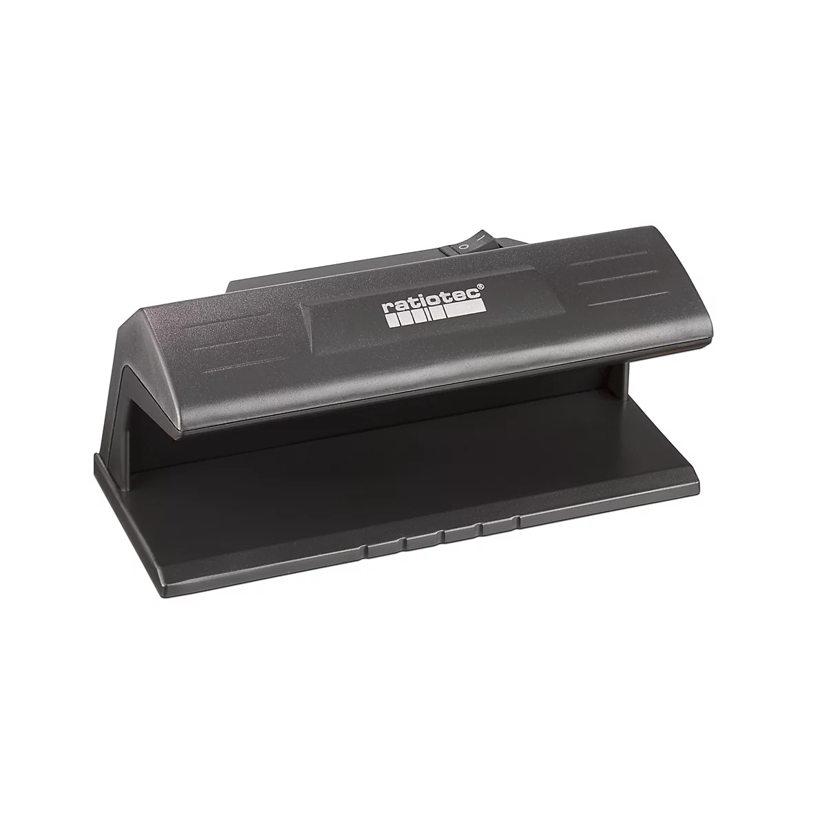 ratiotec® Soldi 120 biljet validator, voor alle valuta's, met 3 W UV-LED, L 185 x B 85 x H 79 mm, zwart
