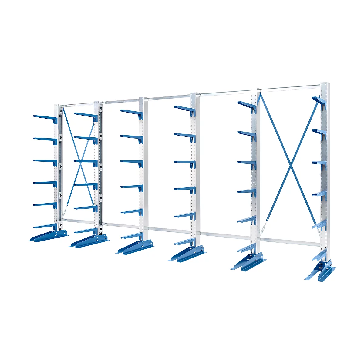 Rayonnage à cantilever KRM, unilatéral, 2000x5000x400