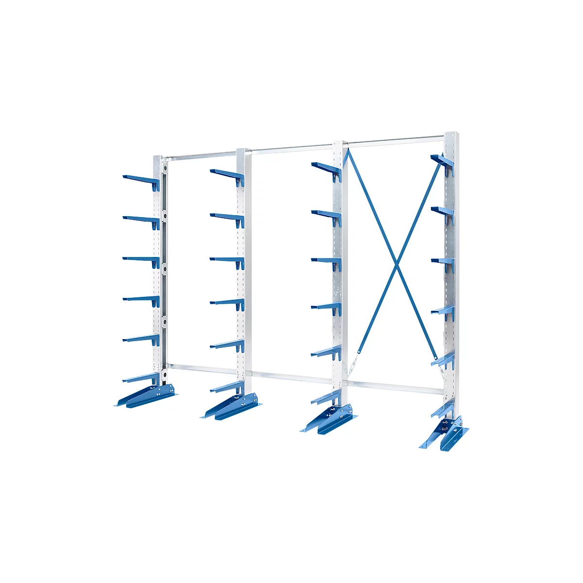 Rayonnage à cantilever KRM, unilatéral, 2500x3000x400