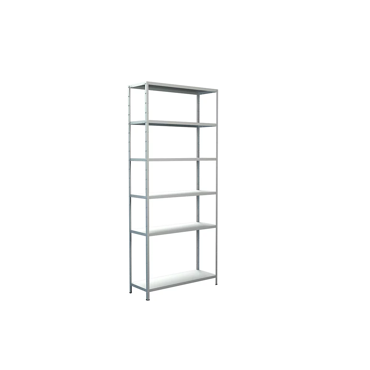 Rayonnage à emboîter, H 2300 x l. 1000 x P 350 mm, blanc