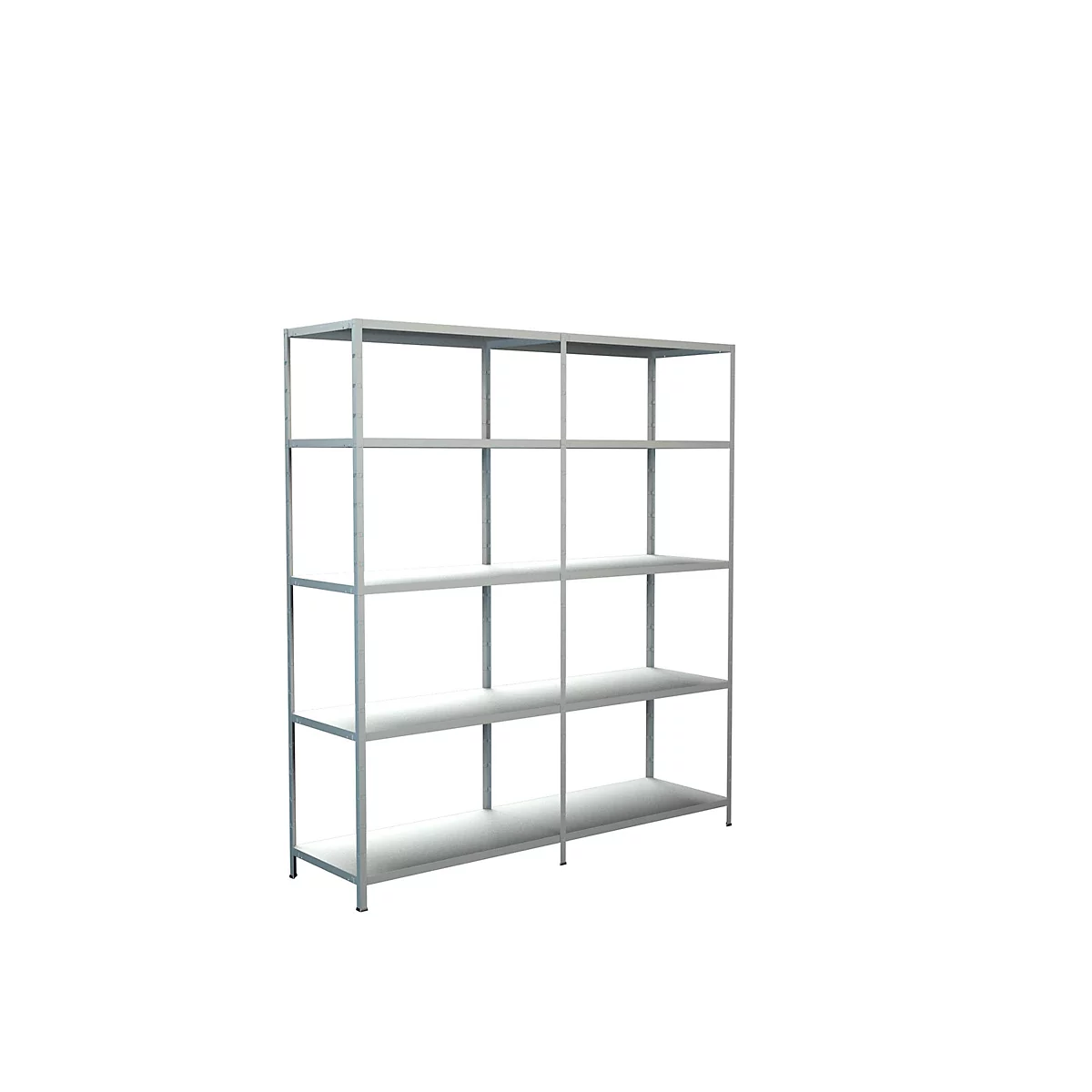 Rayonnage à emboîter, sans vis, l. 1800 x P 500 x H 2000 mm, blanc