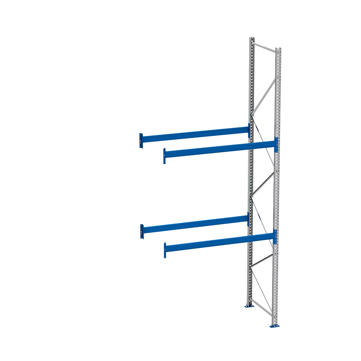 Rayonnage à palettes PR 600, module d'extension, H 4700 mm, max. 1000 kg, 2 traverses