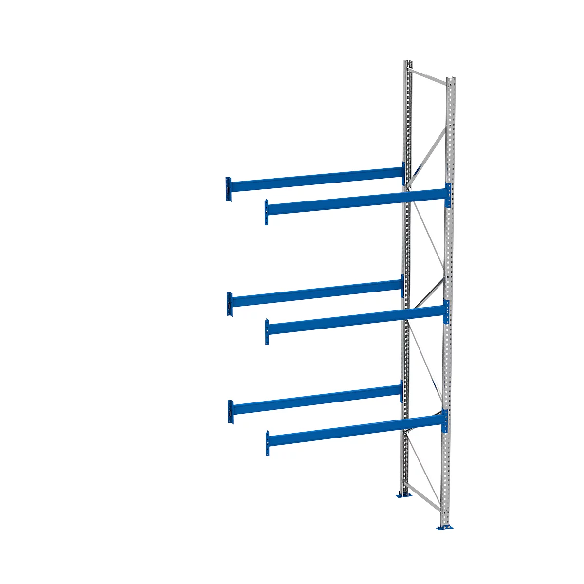 Rayonnage à palettes PR 600, module d'extension, H 4700 mm, max. 800 kg, 3 traverses