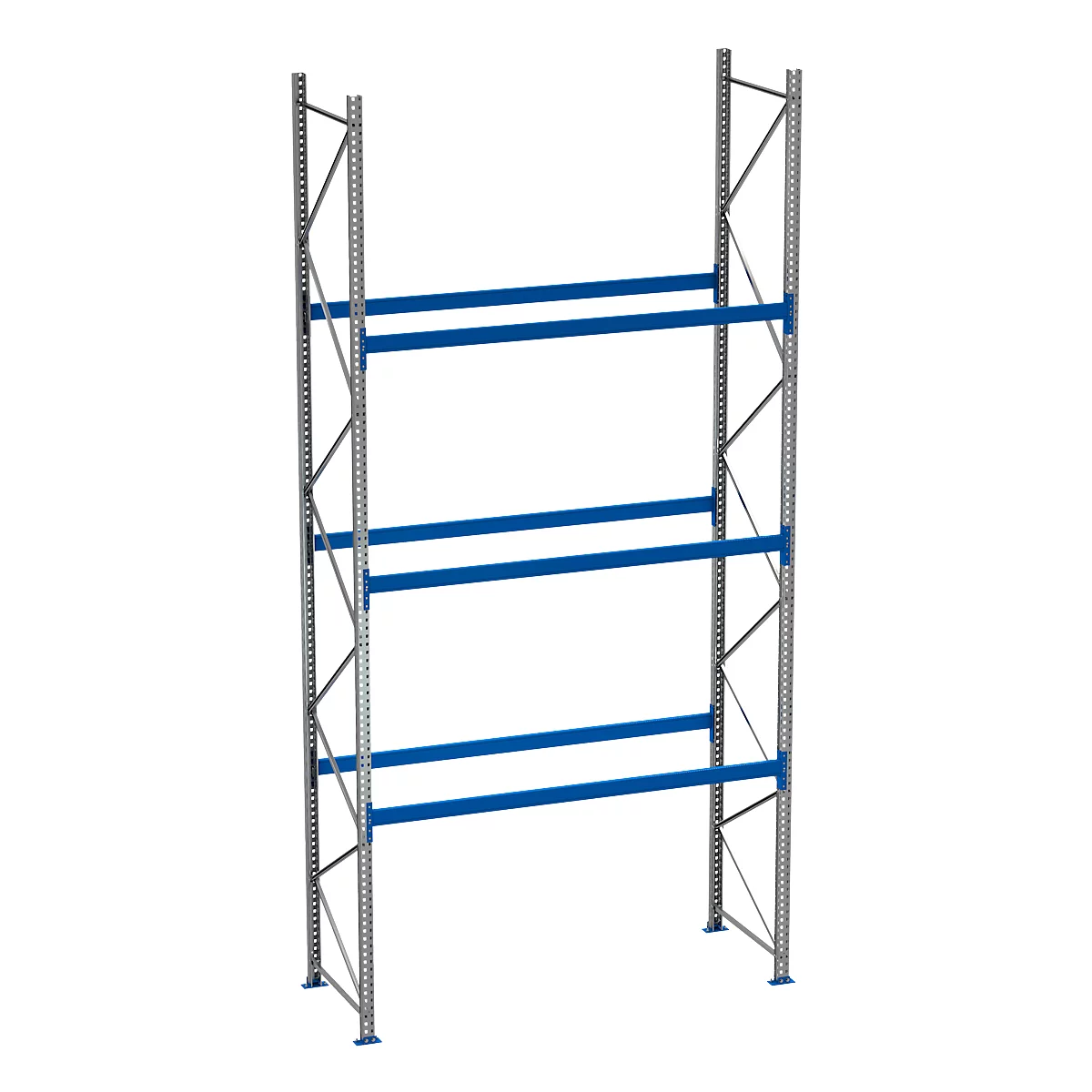 Rayonnage à palettes PR 600, module de base, H 5800 mm, max. 1000 kg, 3 traverses
