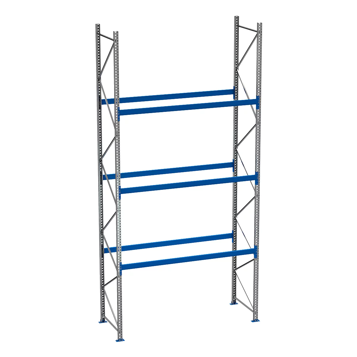 Rayonnage à palettes PR 600, module de base, H 5800 mm, max. 1000 kg, 3 traverses