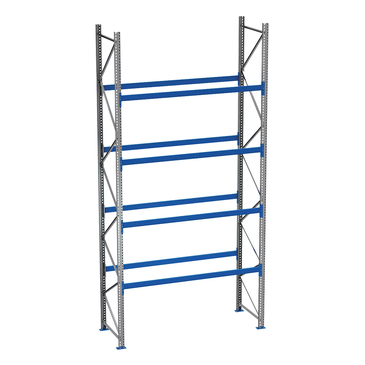 Rayonnage à palettes PR 600, module de base, H 5800 mm, max. 1000 kg, 4 traverses