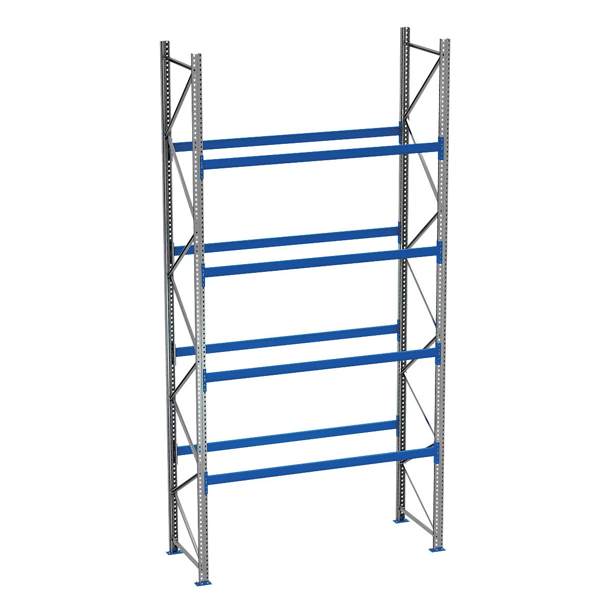 Rayonnage à palettes PR 600, module de base, H 5800 mm, max. 1000 kg, 4 traverses