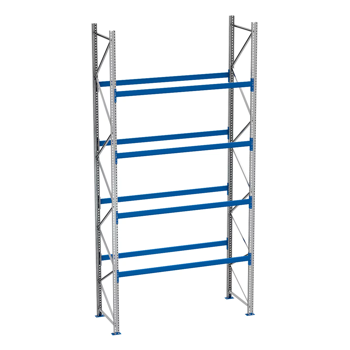 Rayonnage à palettes PR 600, module de base, H 5800 mm, max. 800 kg, 4 traverses