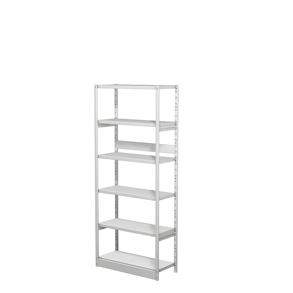 Rayonnage complet 500 T PROGRESS, module de base, sans panneau arrière, H 1900 x l. 750 x P 340 mm