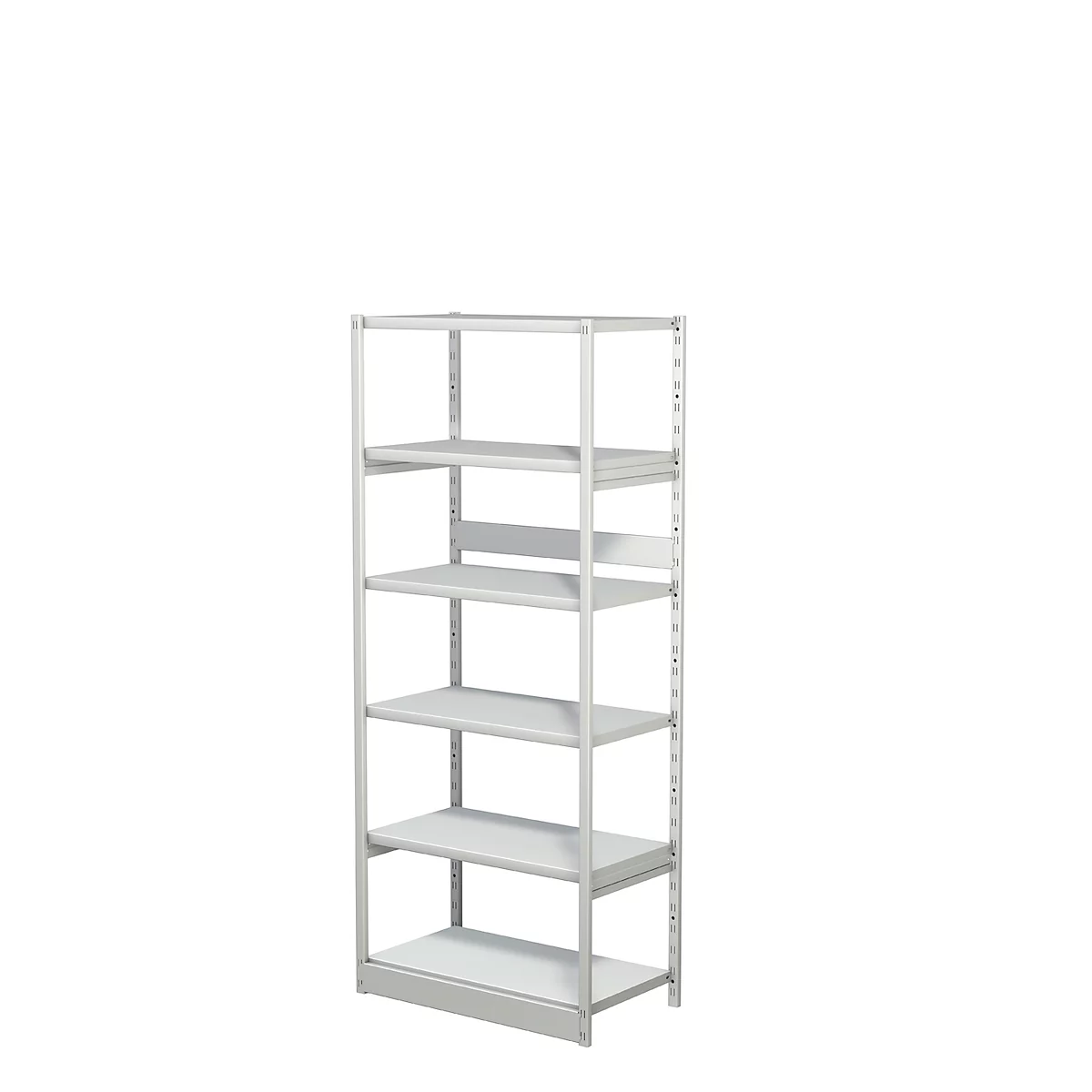 Rayonnage complet 500 T PROGRESS, module de base, sans panneau arrière, H 1900 x l. 750 x P 440 mm