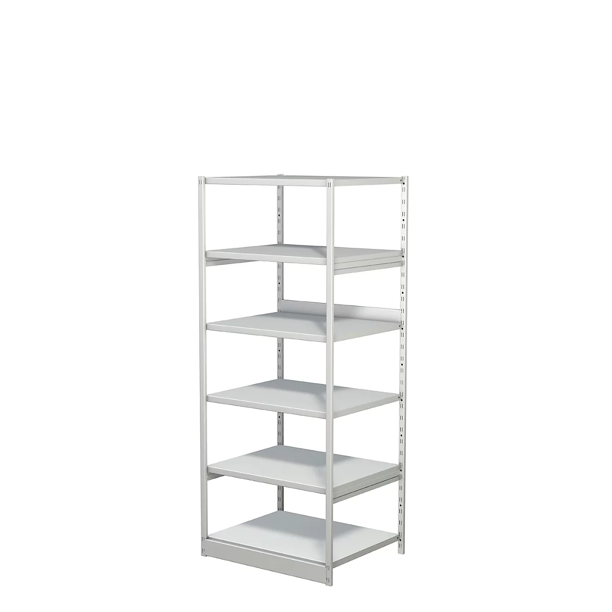 Rayonnage complet 500 T PROGRESS, module de base, sans panneau arrière, H 1900 x l. 750 x P 640 mm