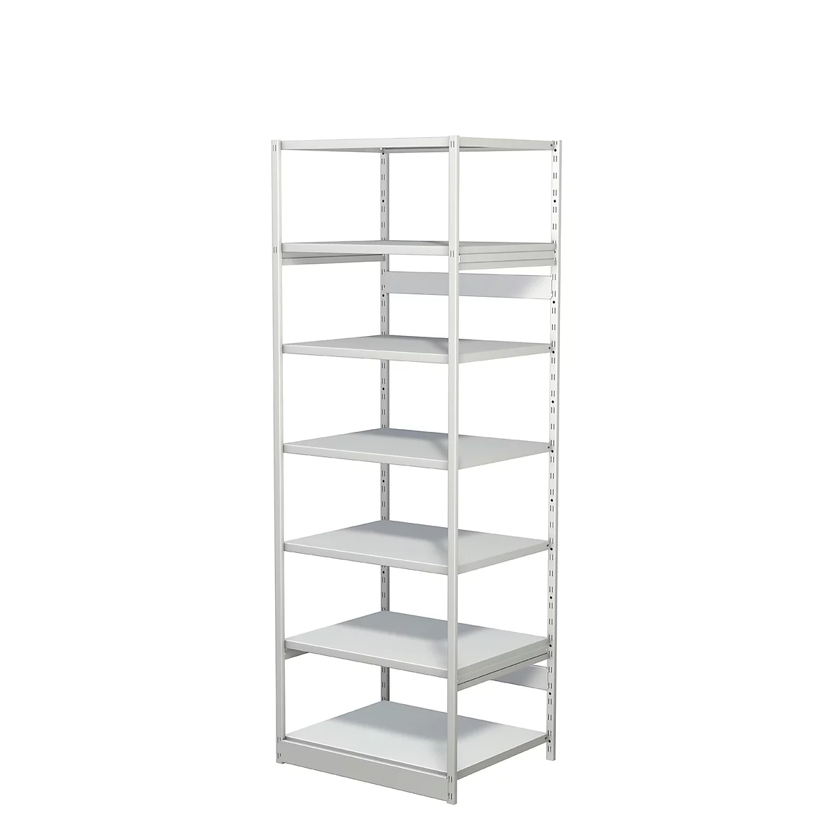 Rayonnage complet 500 T PROGRESS, module de base, sans panneau arrière, H 2250 x l. 750 x P 640 mm