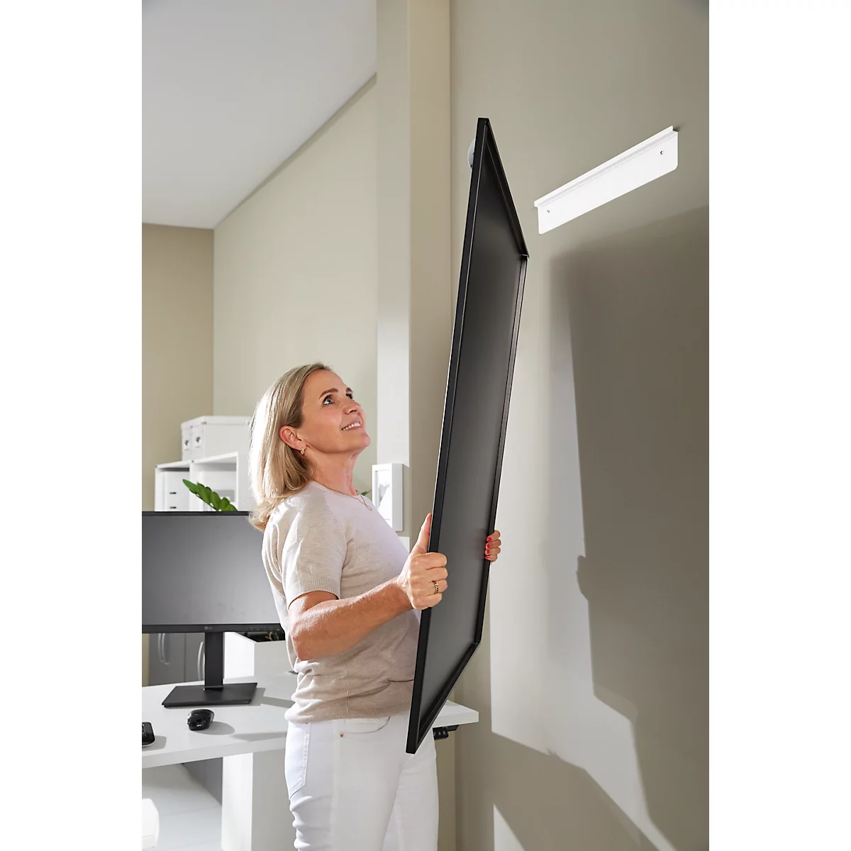 Rayonnage emboîtable ORDO Business - acier - 1 élément de base + 2 éléments d'extension – modulaire – charge admissible 1200 kg - l. 3080 x P 535 x H 2000 mm - avec 15 tablettes – noir profond RAL 9005