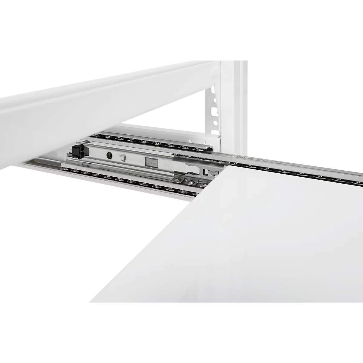 Rayonnage emboîtable ORDO Home, rayonnage de base, 3 tablettes, multifonctionnel, mobile, L 1060 x P 435 x H 1750 mm, blanc trafic RAL 9016
