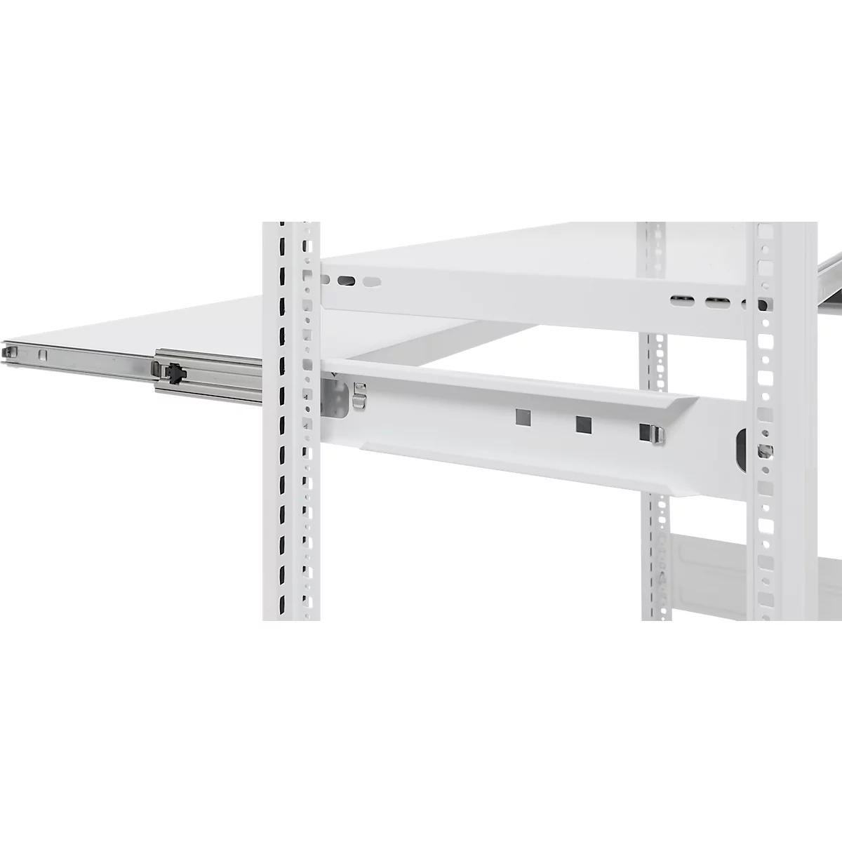 Rayonnage emboîtable ORDO Home, rayonnage de base, 3 tablettes, multifonctionnel, mobile, L 1060 x P 435 x H 1750 mm, blanc trafic RAL 9016