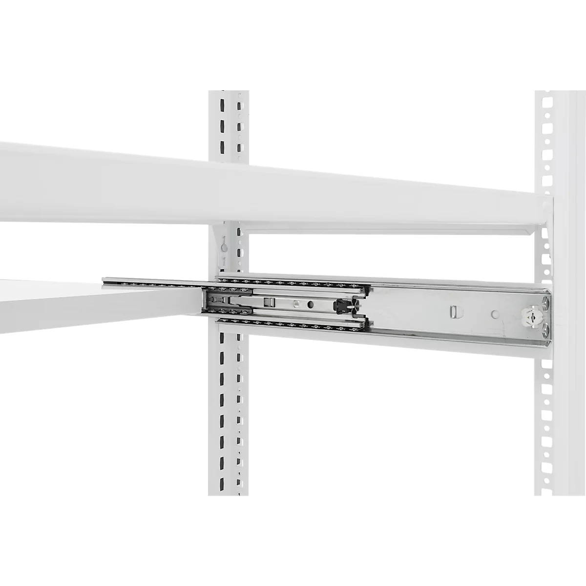 Rayonnage emboîtable ORDO Home, rayonnage de base, 3 tablettes, multifonctionnel, mobile, L 1060 x P 435 x H 1750 mm, blanc trafic RAL 9016