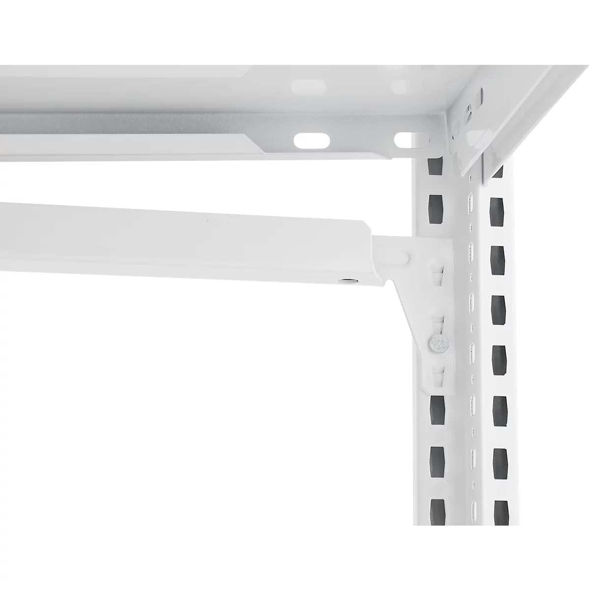 Rayonnage emboîtable ORDO Home, rayonnage de base, 3 tablettes, multifonctionnel, mobile, L 1060 x P 435 x H 1750 mm, blanc trafic RAL 9016