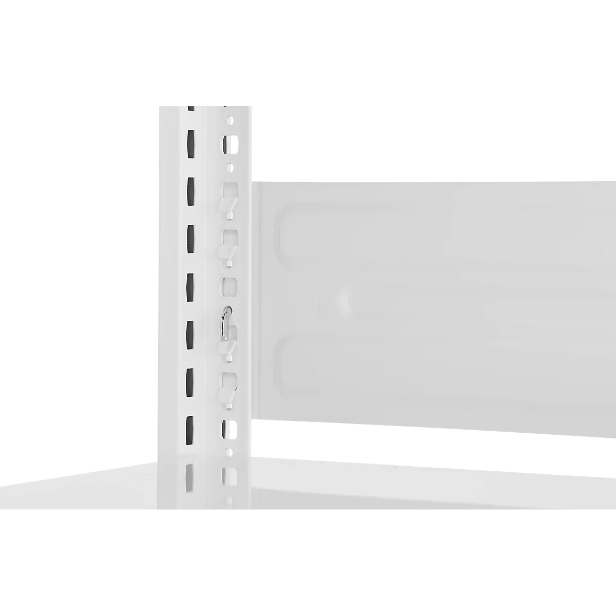 Rayonnage emboîtable ORDO Home, rayonnage de base, 3 tablettes, multifonctionnel, mobile, L 1060 x P 435 x H 1750 mm, blanc trafic RAL 9016