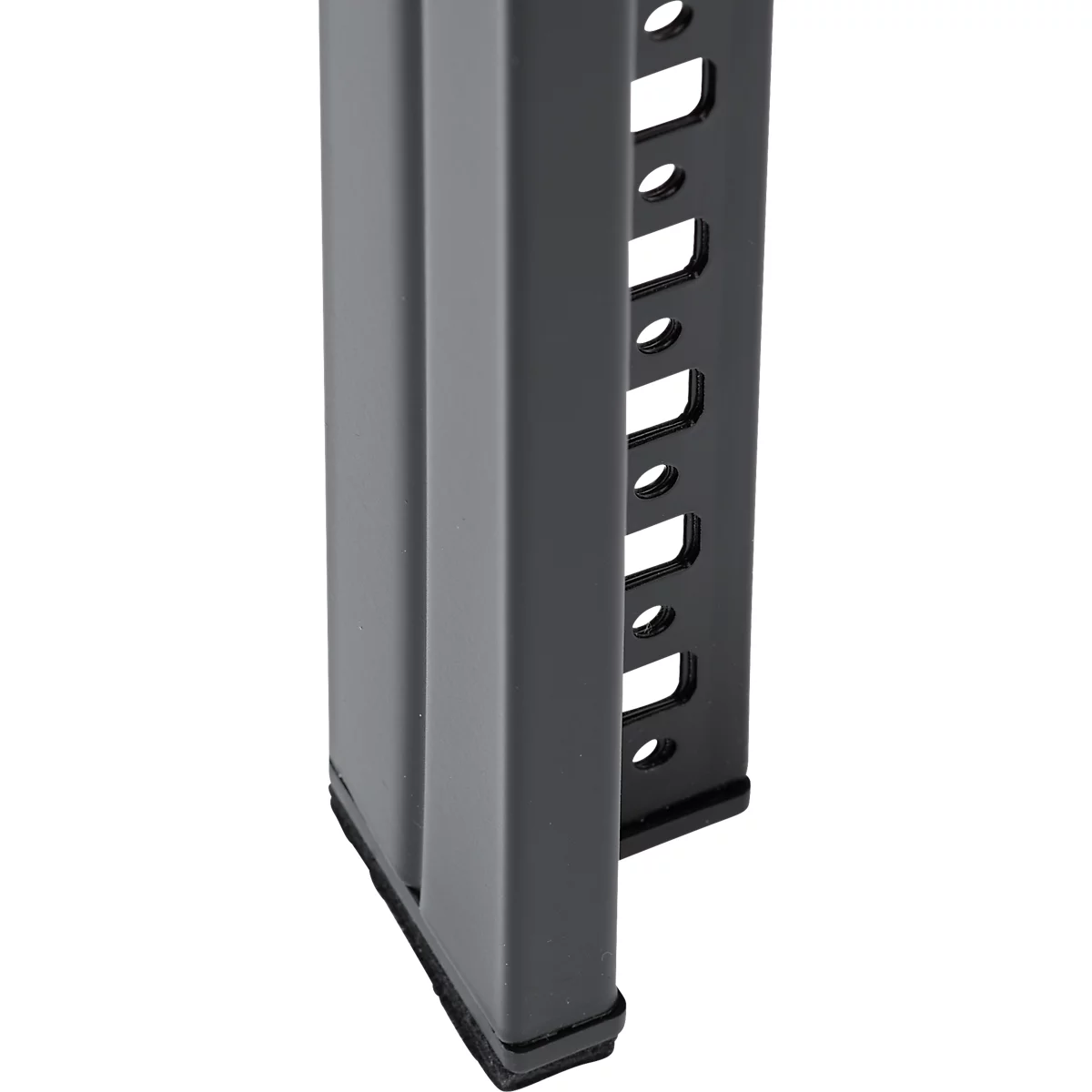 Rayonnage emboîtable ORDO Home, rayonnage de base, 3 tablettes, multifonctionnel, mobile, L 1060 x P 435 x H 1750 mm, noir profond mat RAL 9005