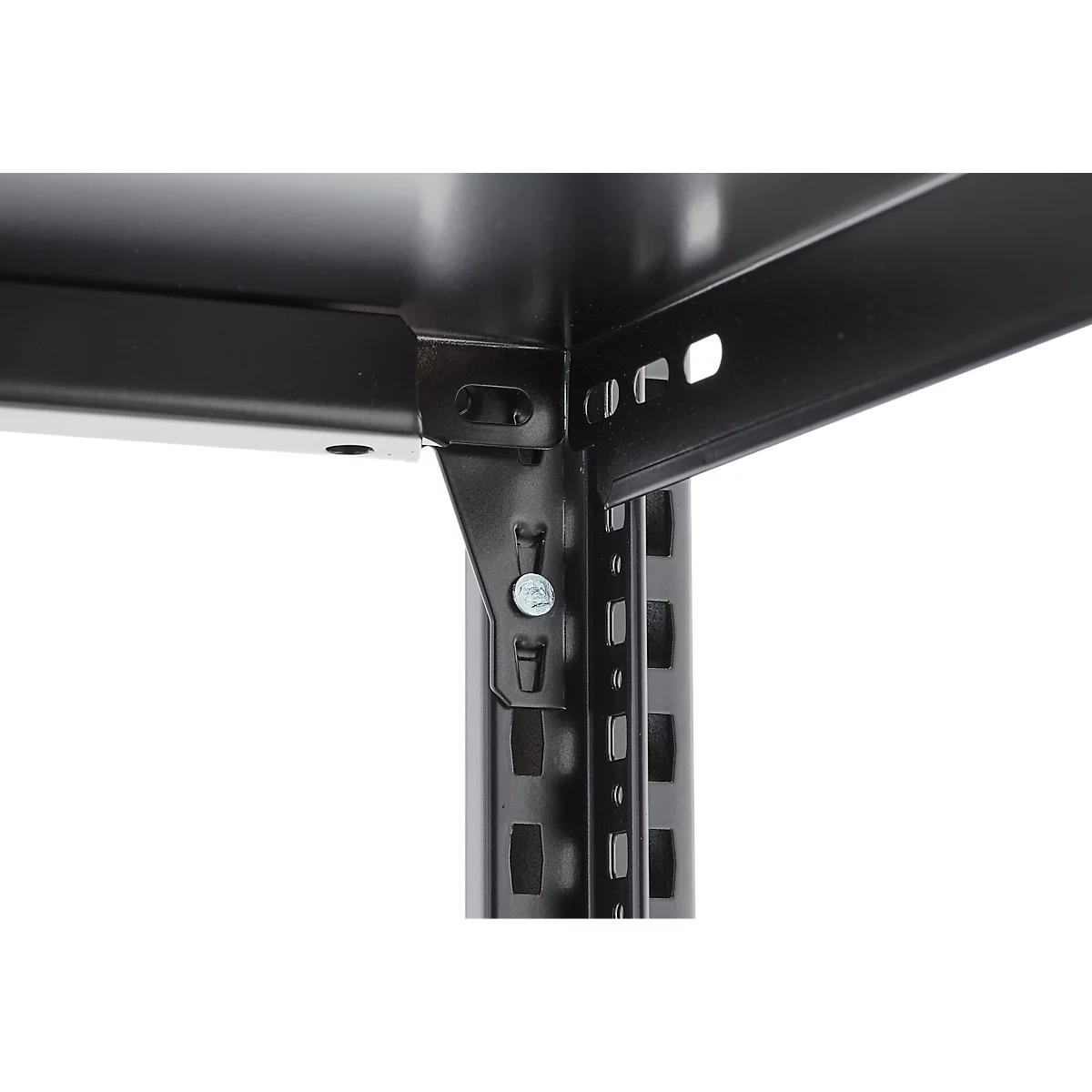 Rayonnage emboîtable ORDO Home, rayonnage de base, 3 tablettes, multifonctionnel, mobile, L 1060 x P 435 x H 1750 mm, noir profond mat RAL 9005