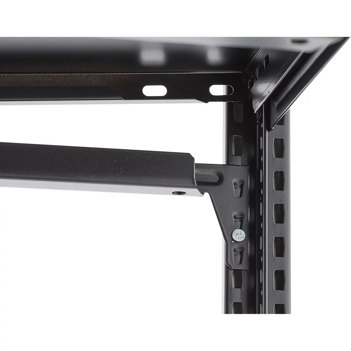 Rayonnage emboîtable ORDO Home, rayonnage de base, 3 tablettes, multifonctionnel, mobile, L 1060 x P 435 x H 1750 mm, noir profond mat RAL 9005