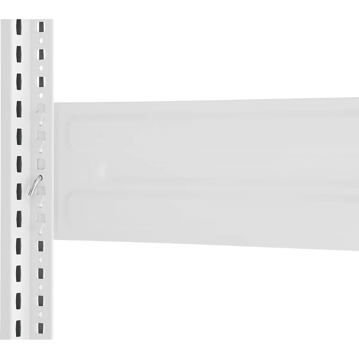 Rayonnage emboîtable ORDO Professional, rayonnage de base, modulaire, 5 tablettes, charge admissible par tablette 140 kg, charge admissible par élément 1200 kg, L 1060 x P 535 x H 2000 mm, acier, blanc trafic RAL 9016