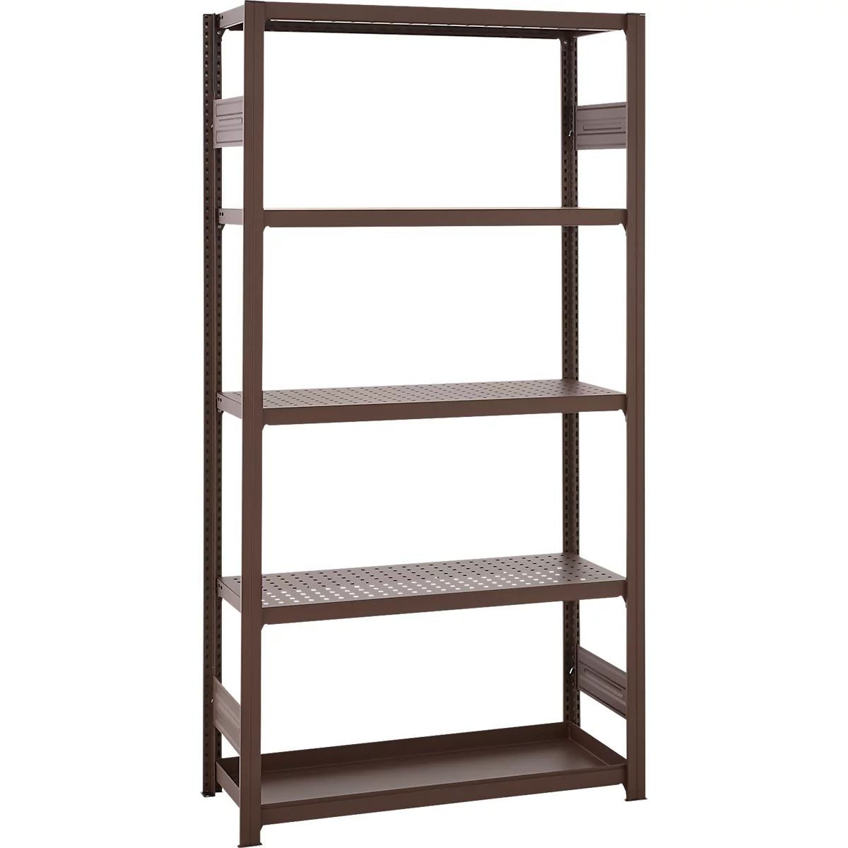 Rayonnage emboîtable pour plantes ou tous usages ORDO Flex - acier - modulaire - l. 1060 x P 435 x H 2000 mm - charge admissible 1200 kg - revêtement époxy - rouille brun