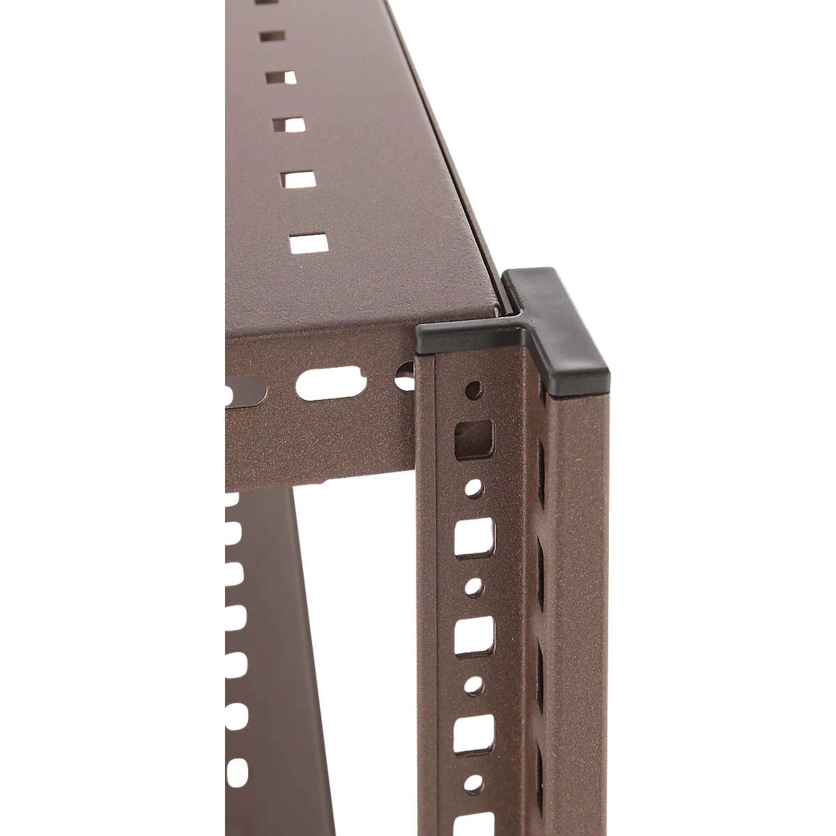 Rayonnage emboîtable pour plantes ou tous usages ORDO Flex - acier - modulaire - l. 1060 x P 435 x H 2000 mm - charge admissible 1200 kg - revêtement époxy - rouille brun