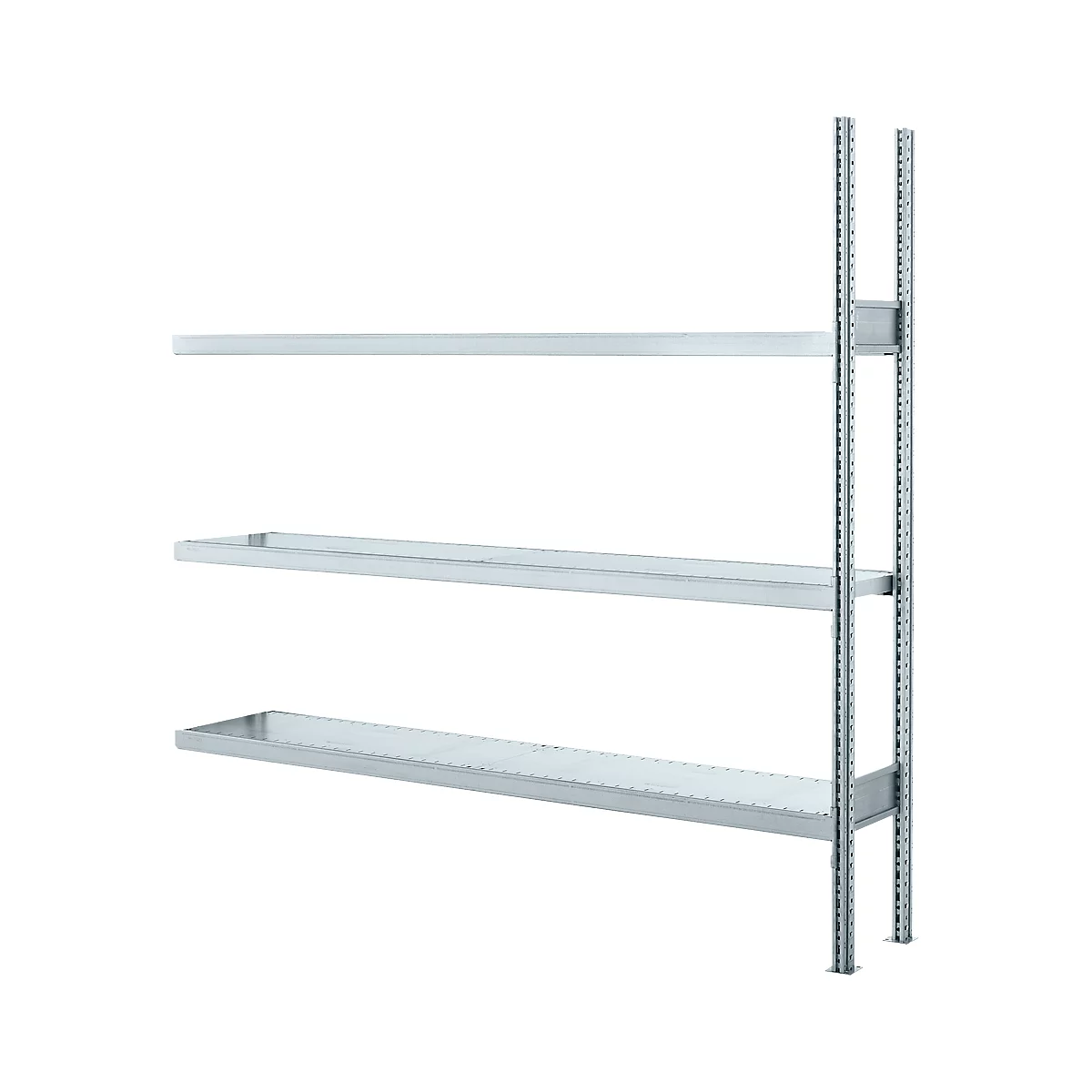 Rayonnage longue portée WR 3000, module d'extension, profondeur 800 mm, hauteur 1960 mm, largeur de module 2282 mm