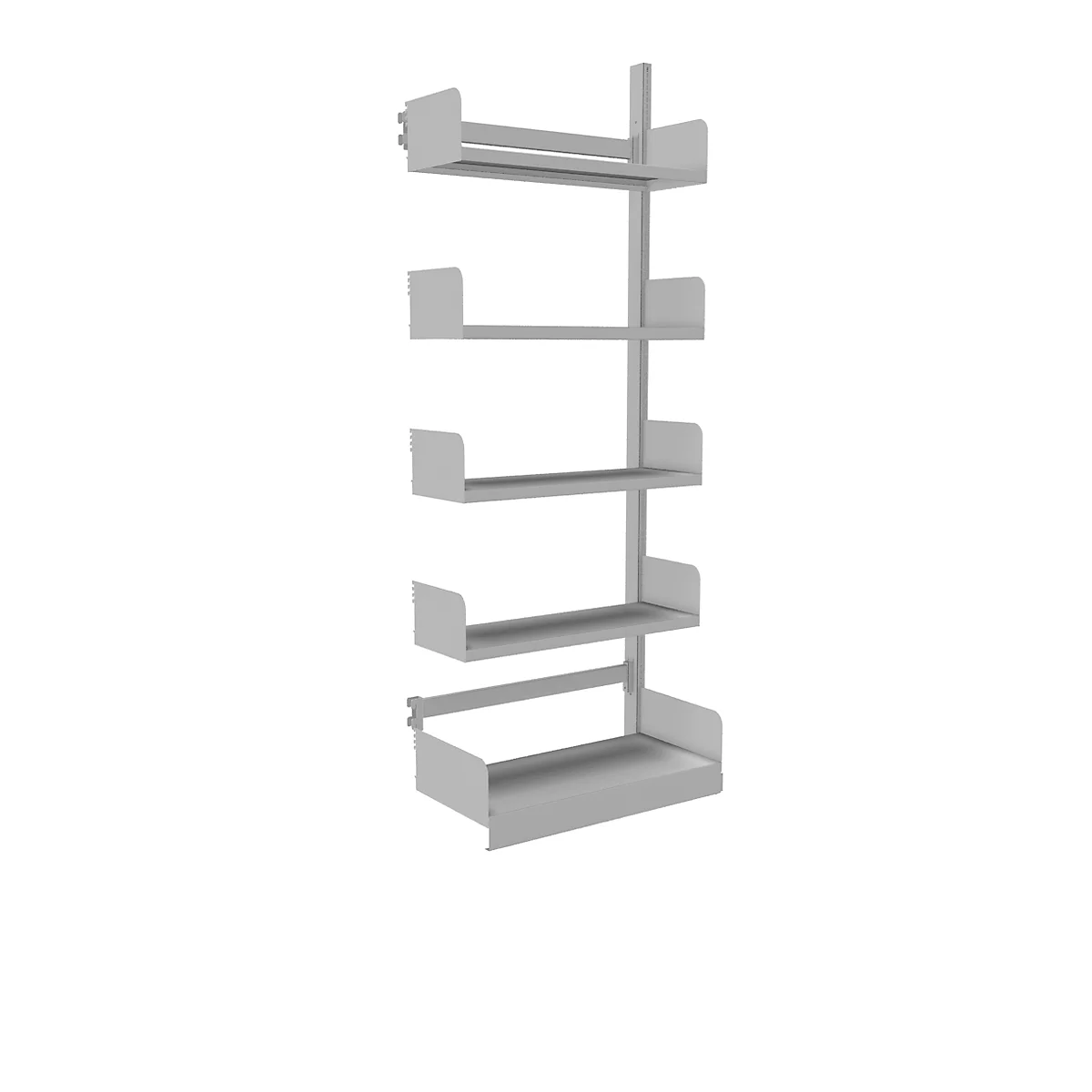 Rayonnage ouvert Variabo, module d'extension, unilatéral, profondeur de l'étagère 300 mm, 750 x 2000 mm