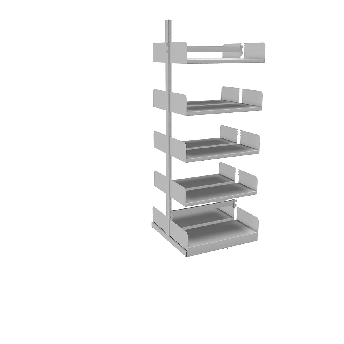 Rayonnage ouvert Variabo, module d'extension, utilisable des deux côtés, profondeur de compartiment 300 mm, 750 x 2000 mm