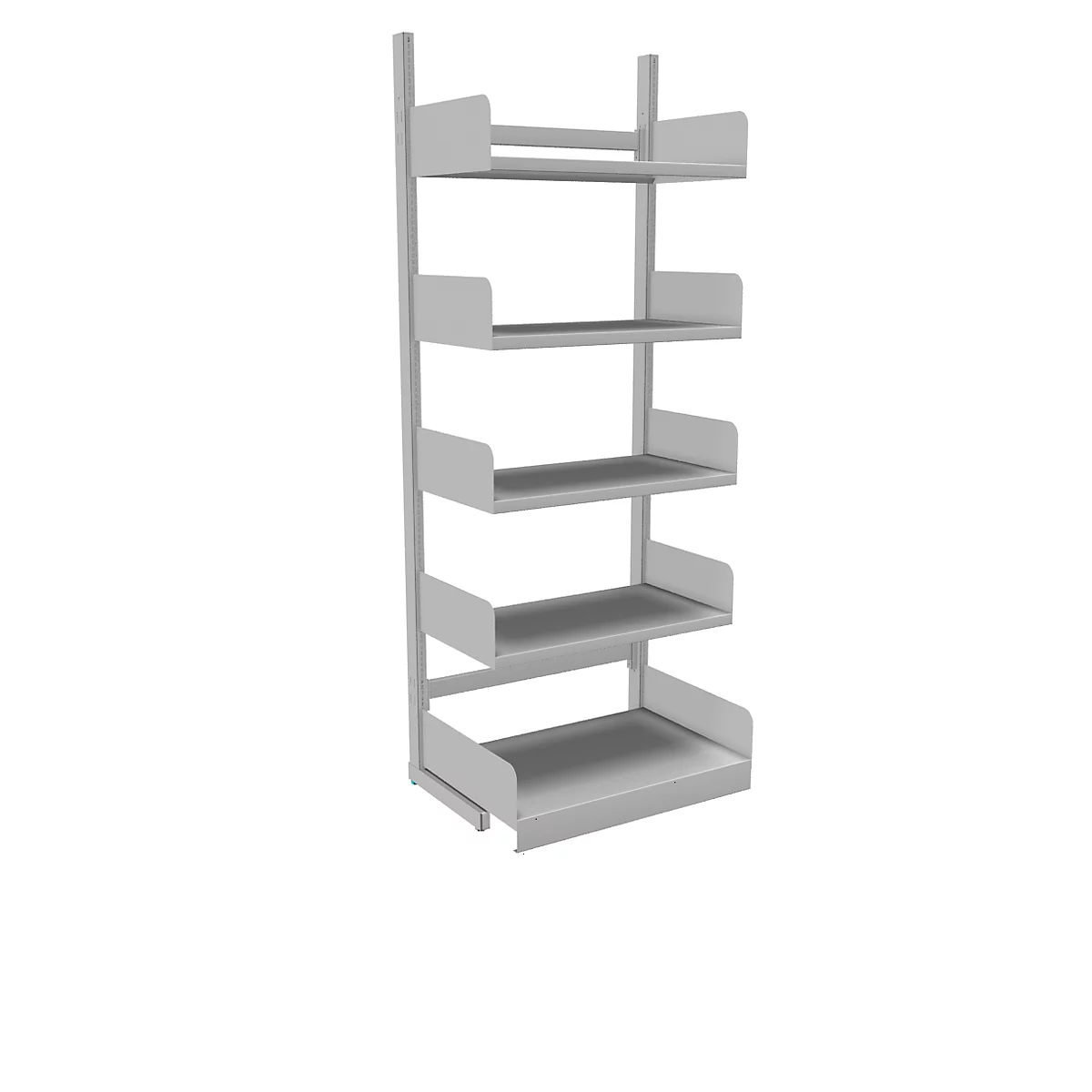Rayonnage ouvert Variabo, module de base, unilatéral, profondeur de l'étagère 400 mm, 750 x 2000 mm