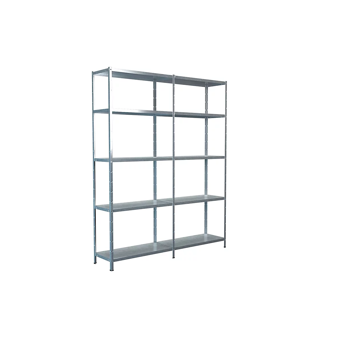 Rayonnage sans boulon, H 2000 x L 1600 x P 350 mm, galvanisé