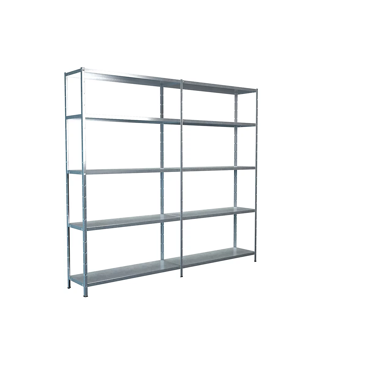 Rayonnage sans boulon, H 2000 x L 2200 x P 350 mm, galvanisé