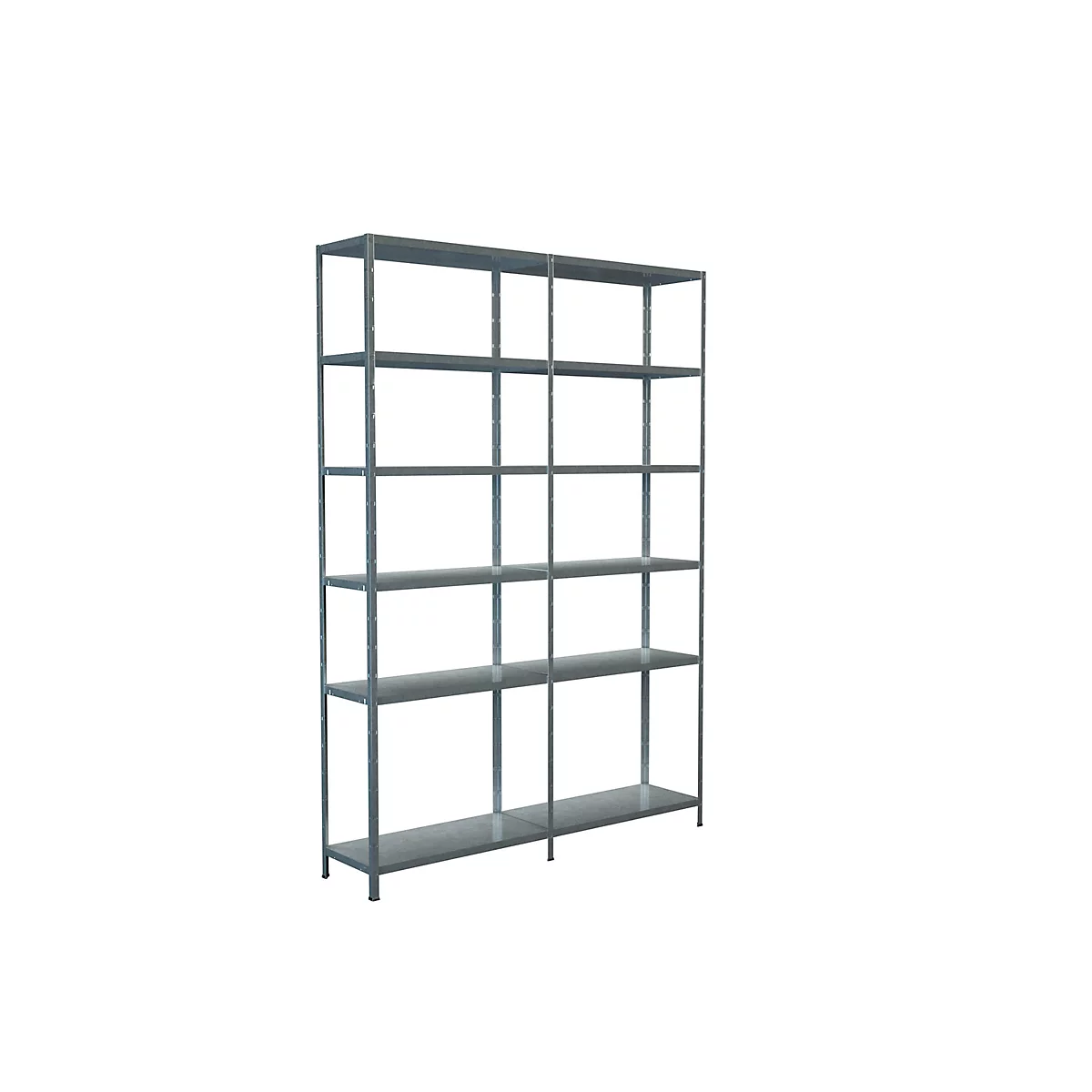 Rayonnage sans boulon, H 2300 x L 1600 x P 350 mm, galvanisé